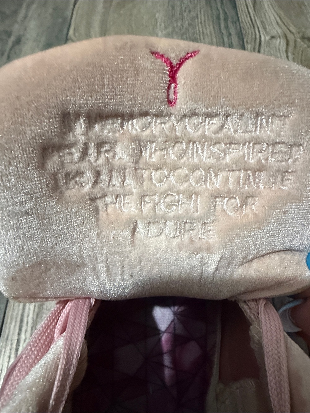 Nike Pink High-Top Sneakers with Wing Strap - Picture 8 of 8